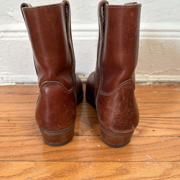 Great tan leather riding boots La Gardiane size 7.5 medium high - Picture 4 of 13